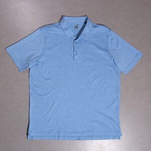 Raffi Short Sleeve Cotton Golf Casual Polo Shirt Size XL Blue Lightweight